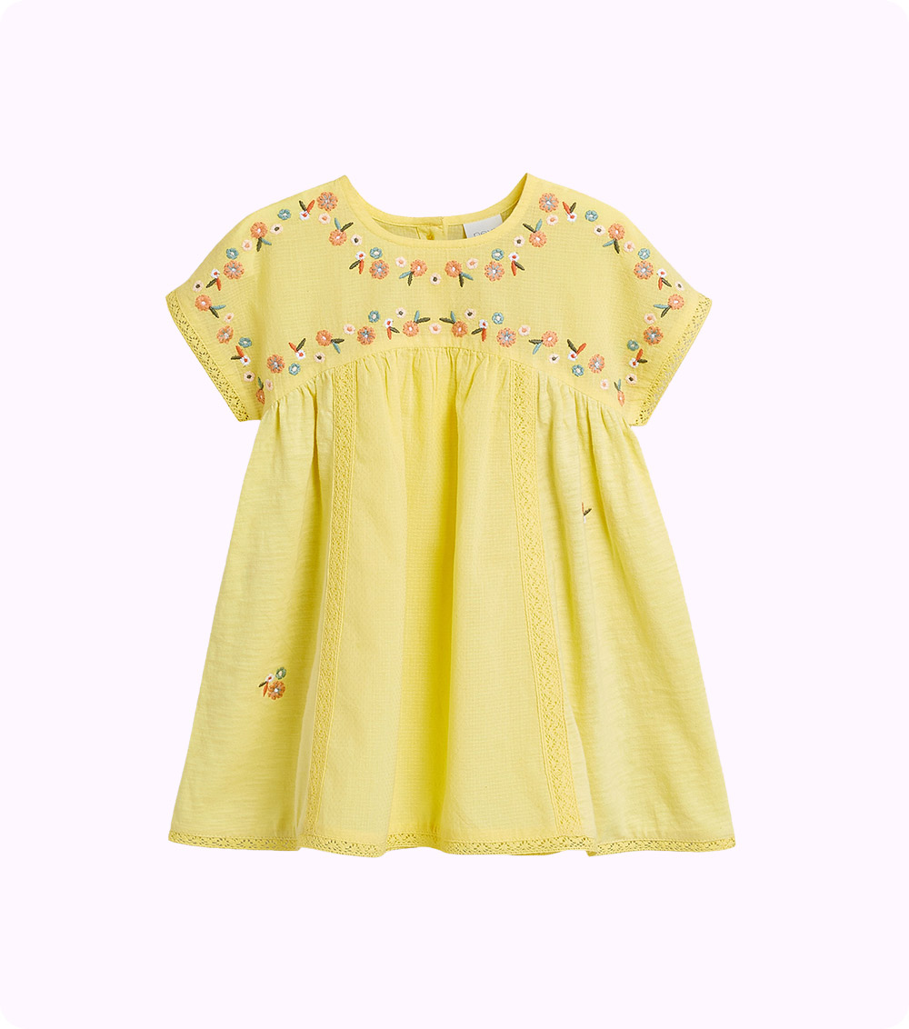 baby yellow colour dress