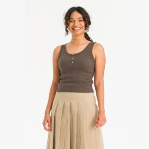 Ribbed Sleeveless Crop Top